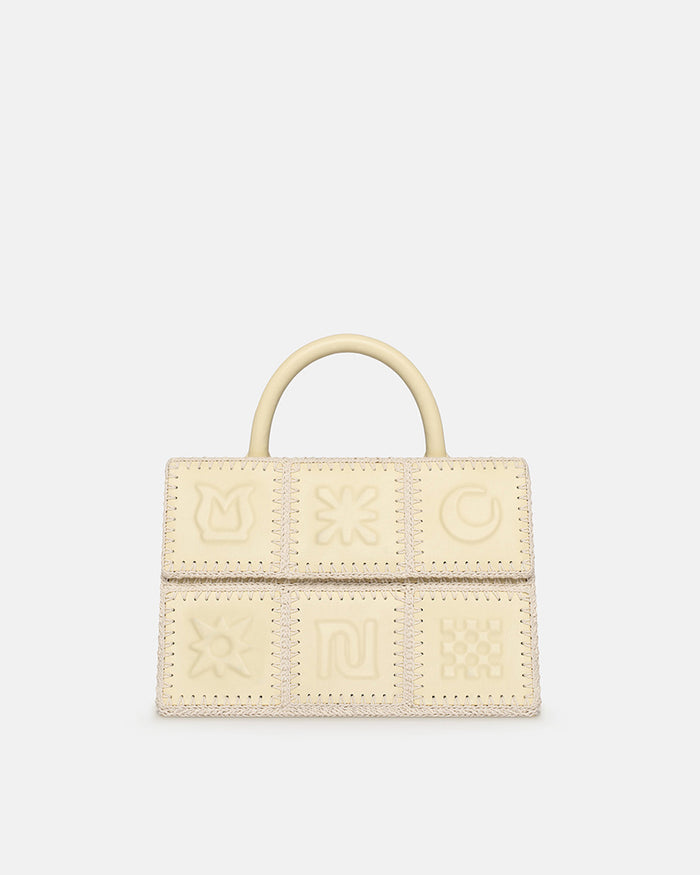 The SANDI Symbol - Top handle bag - Moonbeam