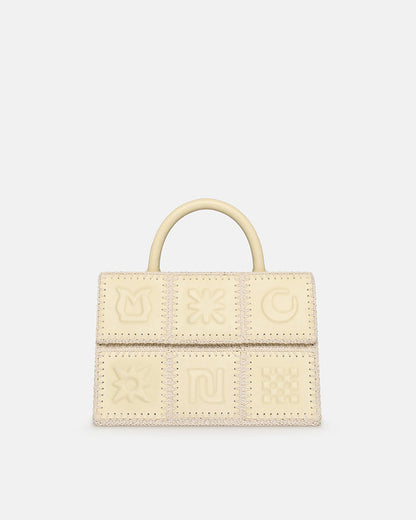 The SANDI Symbol - Top handle bag - Moonbeam