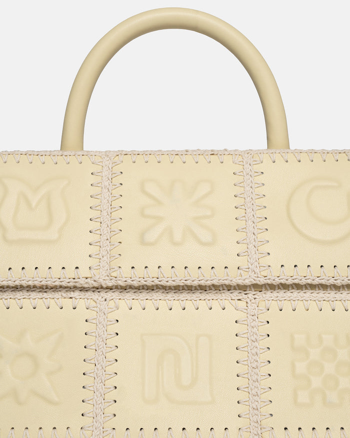 The SANDI Symbol - Top handle bag - Moonbeam