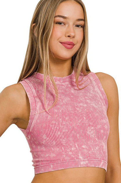 The Set Up Ribbed Crop Top-Pink-SMALL/MEDIUM-Cute-Trendy-Shop-Womens-Boutique-Clothing-Store