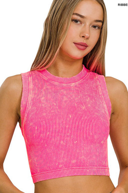The Set Up Ribbed Crop Top-Fuchsia-SMALL/MEDIUM-Cute-Trendy-Shop-Womens-Boutique-Clothing-Store