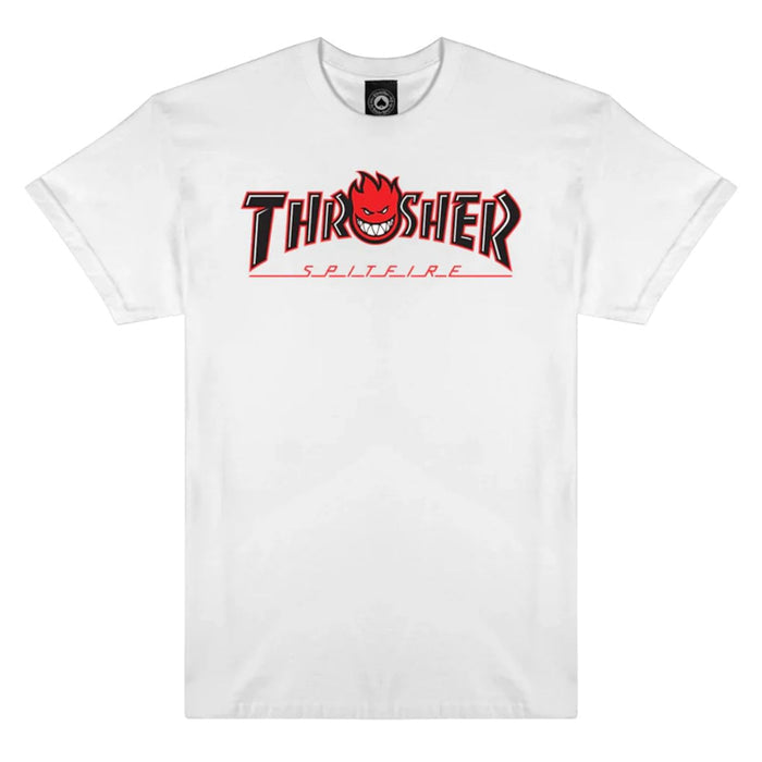 Thrasher X Spitfire Big Head Outline T-Shirt White