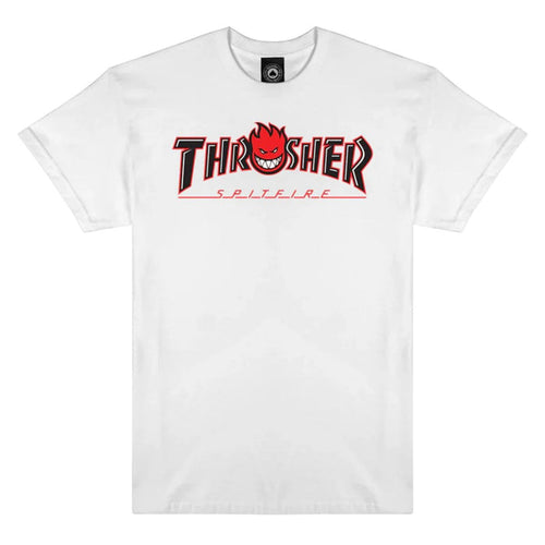 Thrasher X Spitfire Big Head Outline T-Shirt White