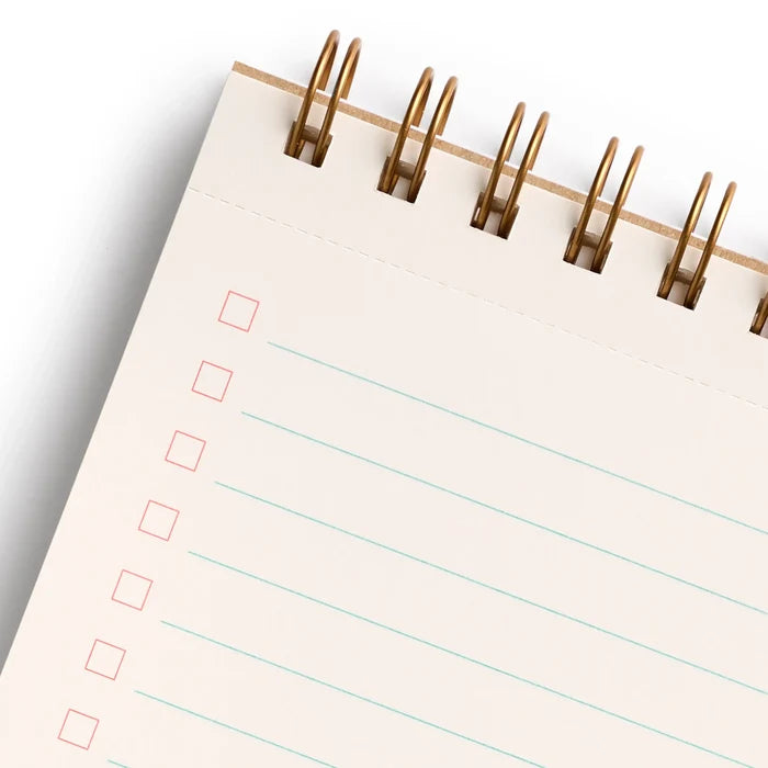 Tomato Green Gingham Task Pad