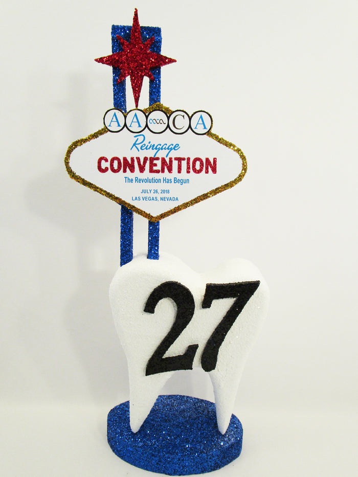 Styrofoam Tooth Centerpiece - Designs by Ginny