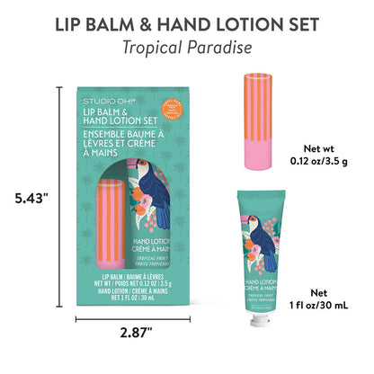 Tropical Paradise Lip Balm & Hand Lotion Set