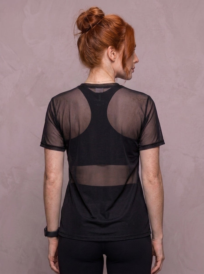 Tulle Mesh Top - Feather
