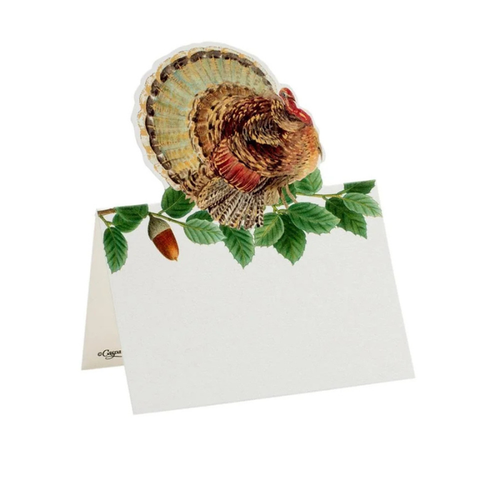 Turkey And Acorns Place Cards - Becket Hitch