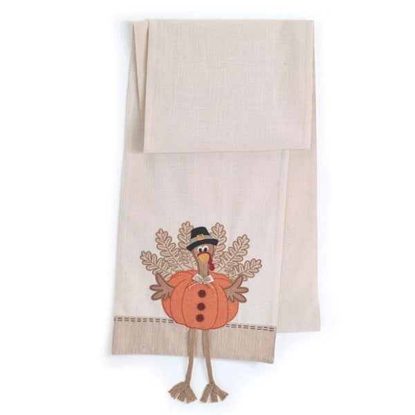 Turkey Table Runner with Dangling Legs