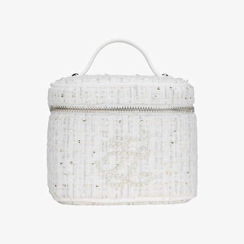 Tweed Mini Bag (White)