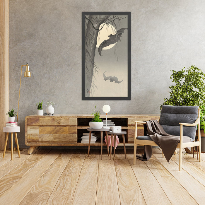 A framed image of