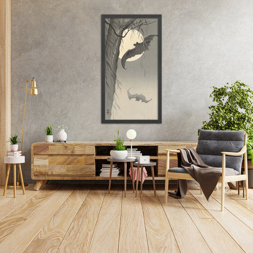 A framed image of