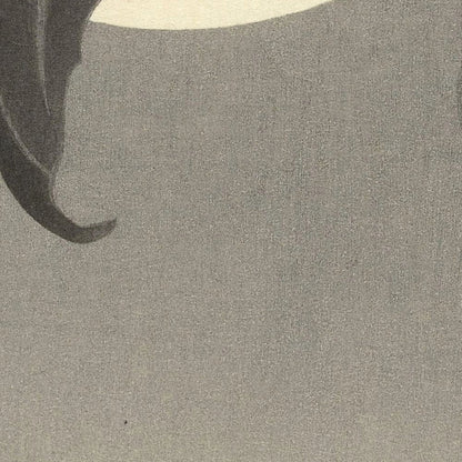 Two Bats at Full Moon by Ohara Koson, 1900