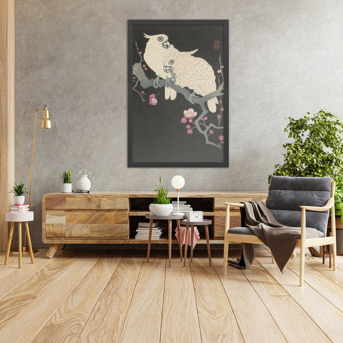 A framed image of