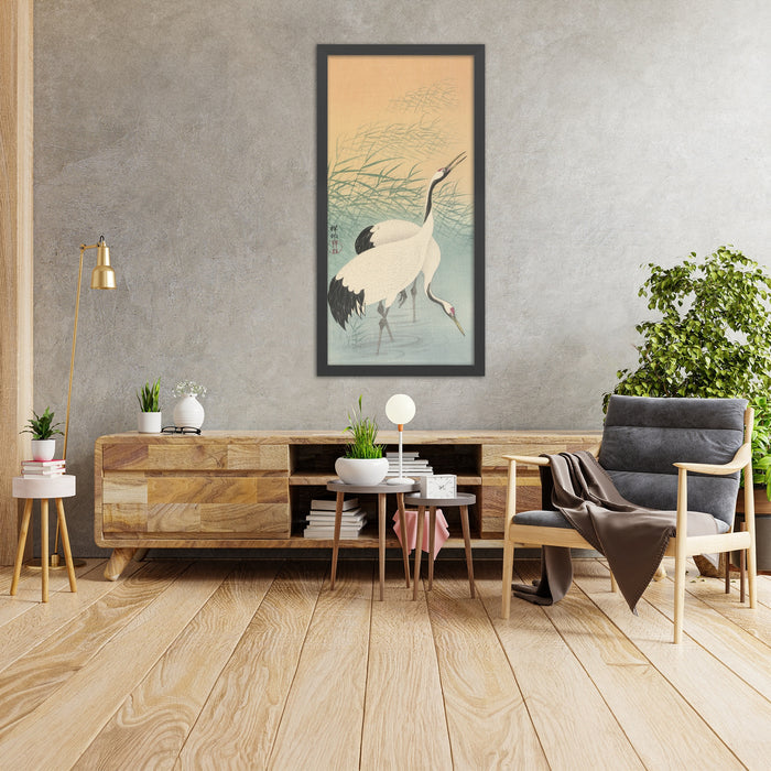 A framed image of