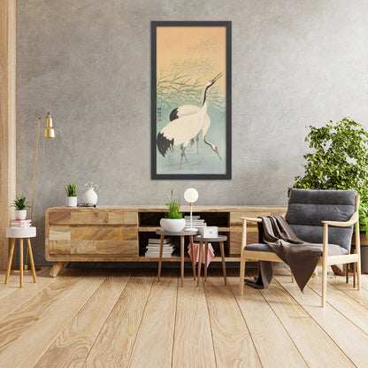 A framed image of