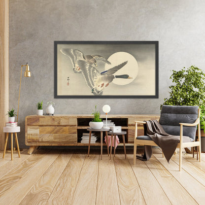 A framed image of