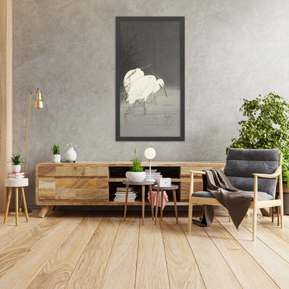 A framed image of