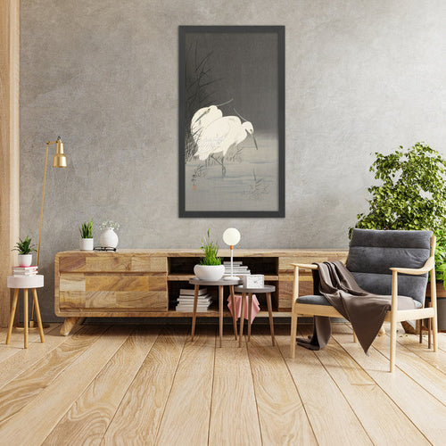 A framed image of