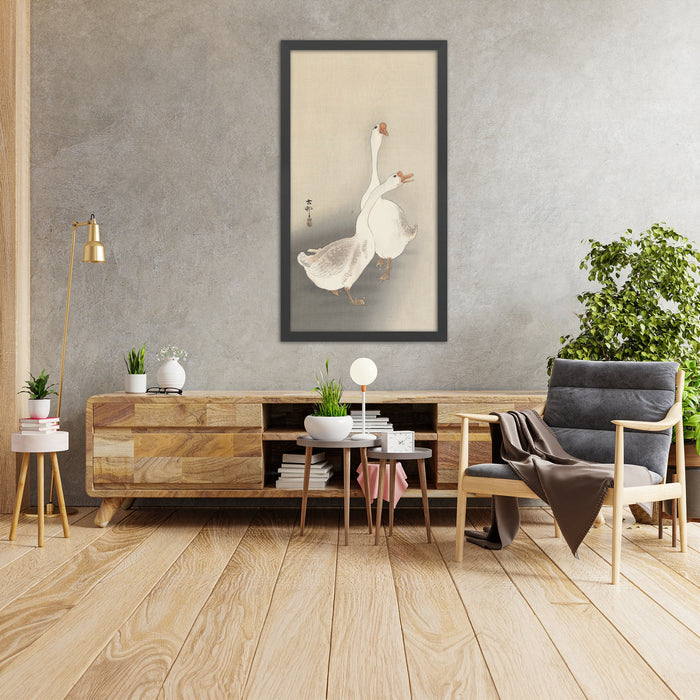 A framed image of