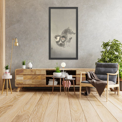 A framed image of
