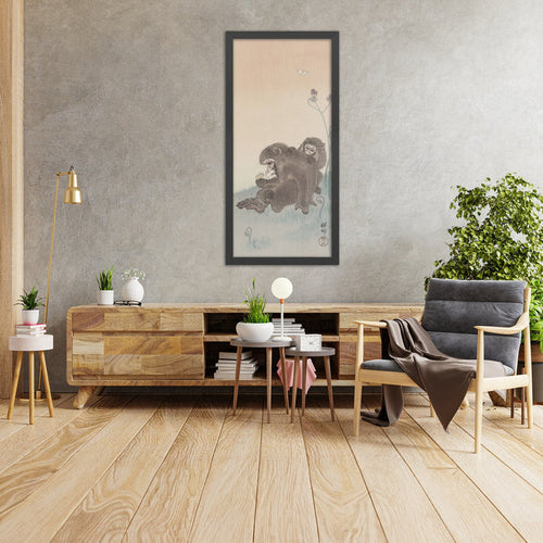 A framed image of