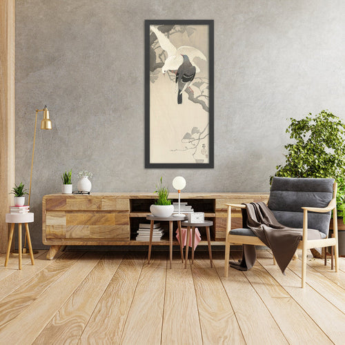 A framed image of