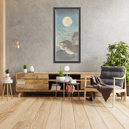 A framed image of