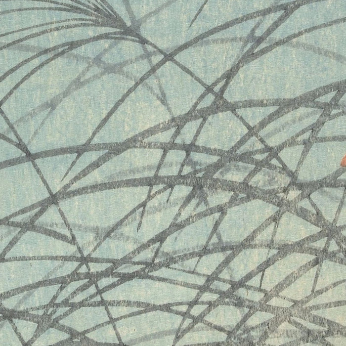 Two Quail at Full Moon by Ohara Koson, 1900
