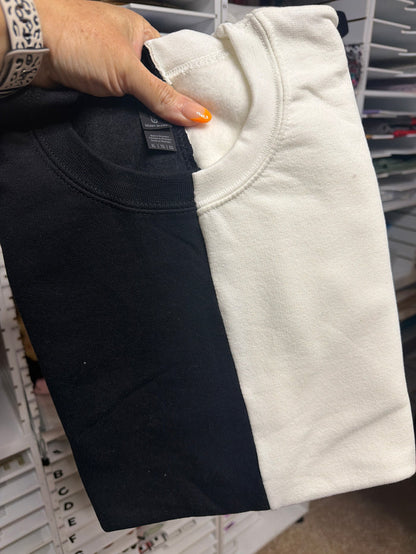 Two-Tone Split Crewnecks