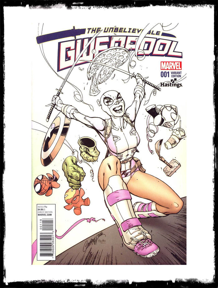 UNBELIEVABLE GWENPOOL - #1  J. SCOTT CAMPBELL HASTINGS FADE VARIANT (2016 - NM)