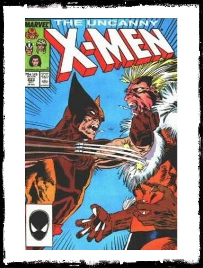 UNCANNY X-MEN - #222 WOLVERINE VS SABRETOOTH (1987 - VF/VF+)
