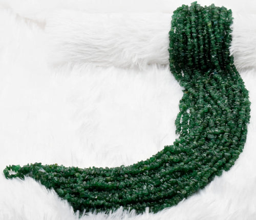 Uncut Green Jade Crystal Chip Beads for Necklace (Confidence and Determination )
