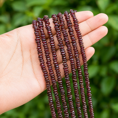 Uncut Raw Garnet Crystal Chip Beads for Necklace (Manifestation and Power)