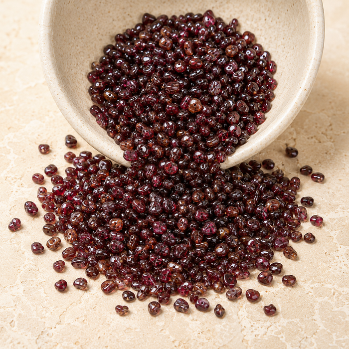 Uncut Raw Garnet Crystal Chip Beads for Necklace (Manifestation and Power)