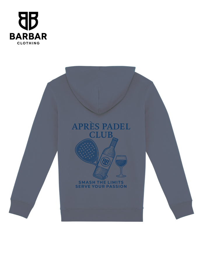 XXS / Mineral Grey (navy blue logo)
