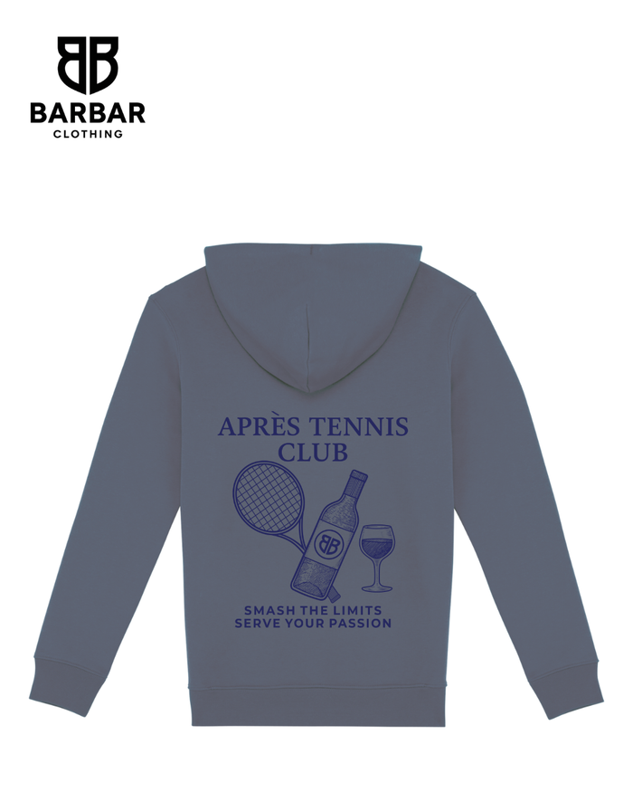 XXS / Mineral Grey (navy blue logo)