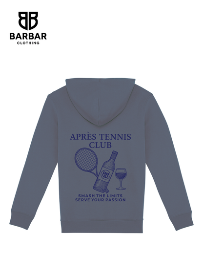 XXS / Mineral Grey (navy blue logo)