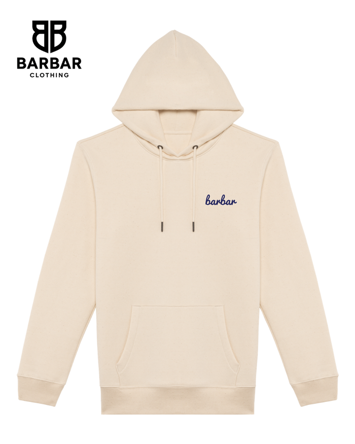 XXS / Raw Natural (Navy Blue logo)