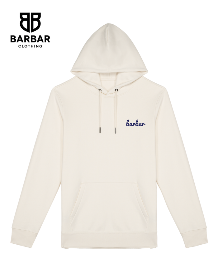 XXS / Ivory (Navy Blue logo)