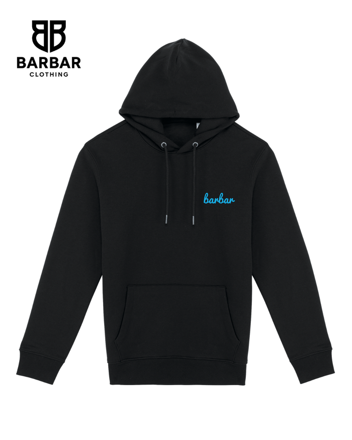 XXS / Zwart (Light Blue logo)