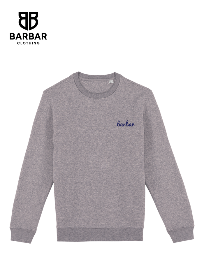 XXS / Moon Grey (Navy Blue logo)