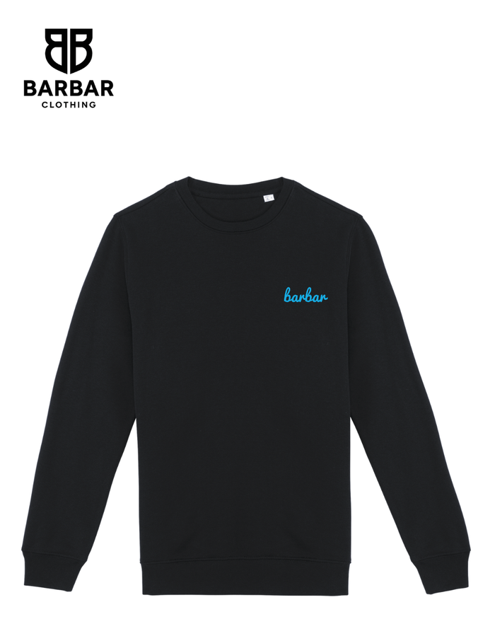 XXS / Zwart (Light Blue logo)