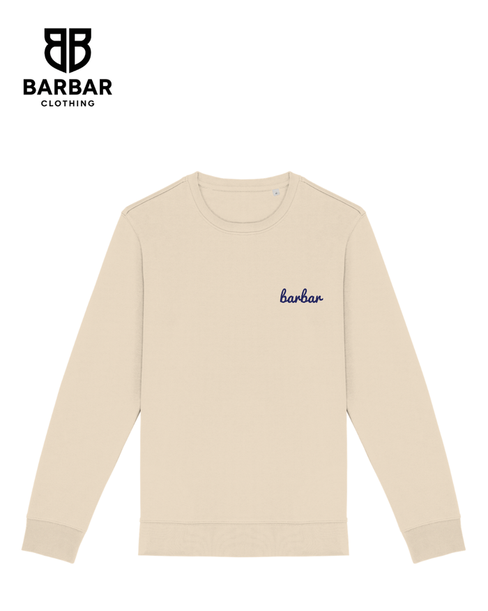 XXS / Raw Natural (Navy Blue logo)