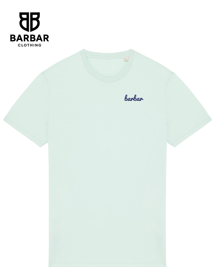 XXS / Brook Green (Navy Blue logo)