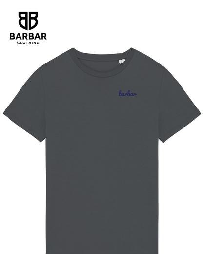 XXS / Iron Grey (Navy Blue logo)