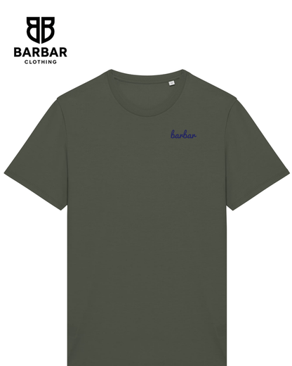 XXS / Organic Kakhi (Navy Blue logo)