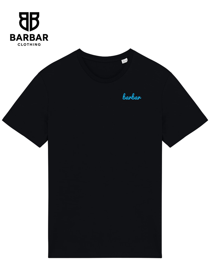 XXS / Zwart (Light Blue logo)