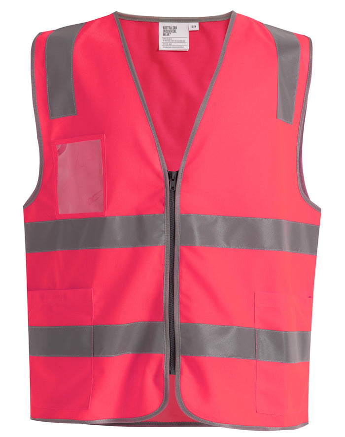 Unisex Hi Vis Safety Vest c/w ID and Utility Pocket