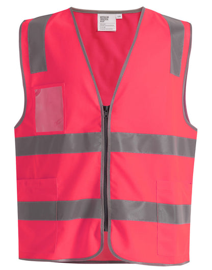 Unisex Hi Vis Safety Vest c/w ID and Utility Pocket